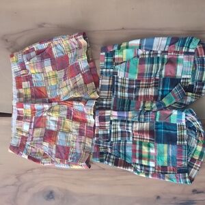 J Crew patchwork shorts